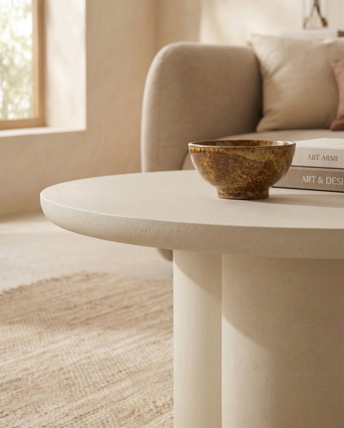 Table basse laquée blanc et bois avec tiroir moderne