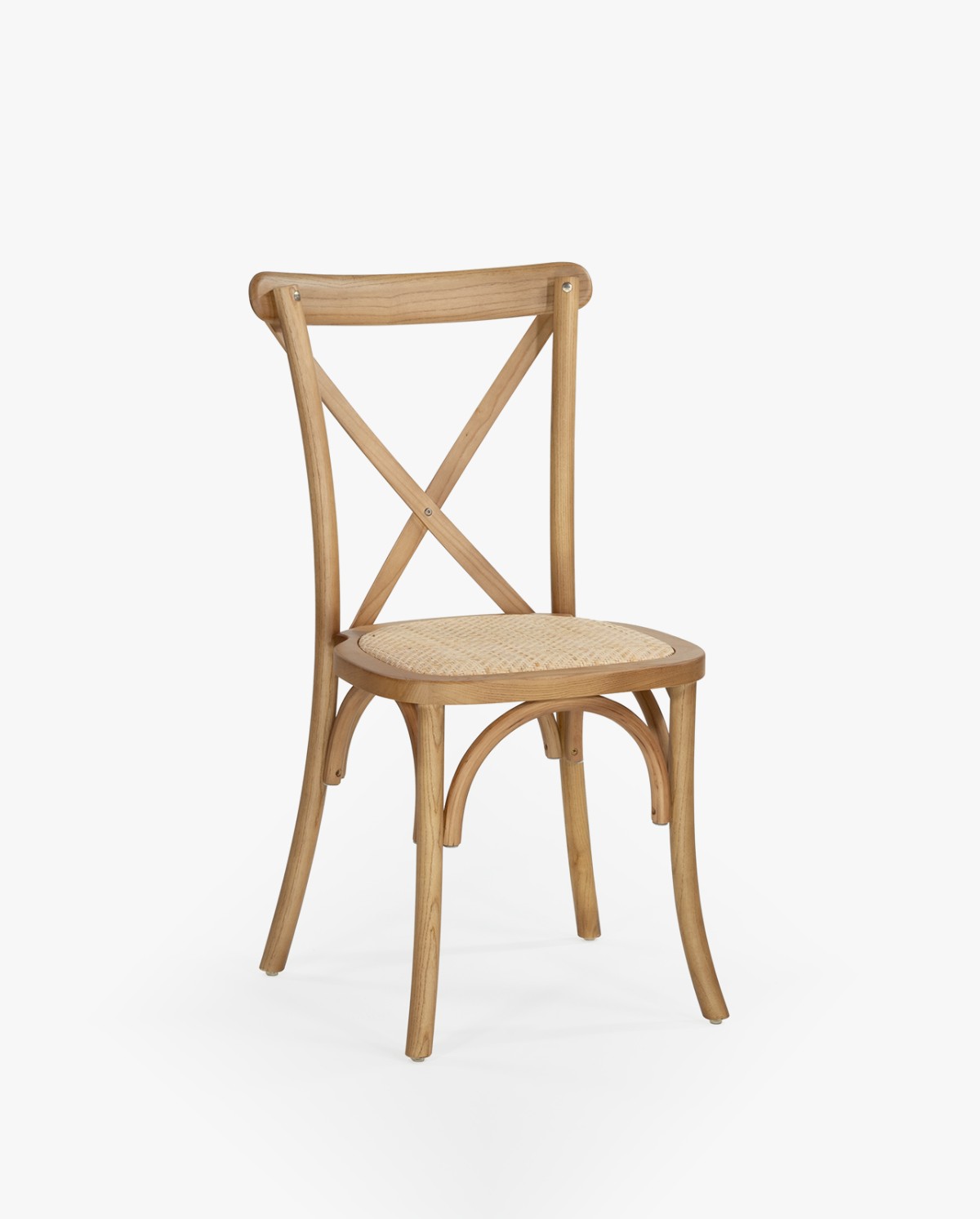 Silla De Madera Y Ratán En Acabado Negro - Muebles Vesta