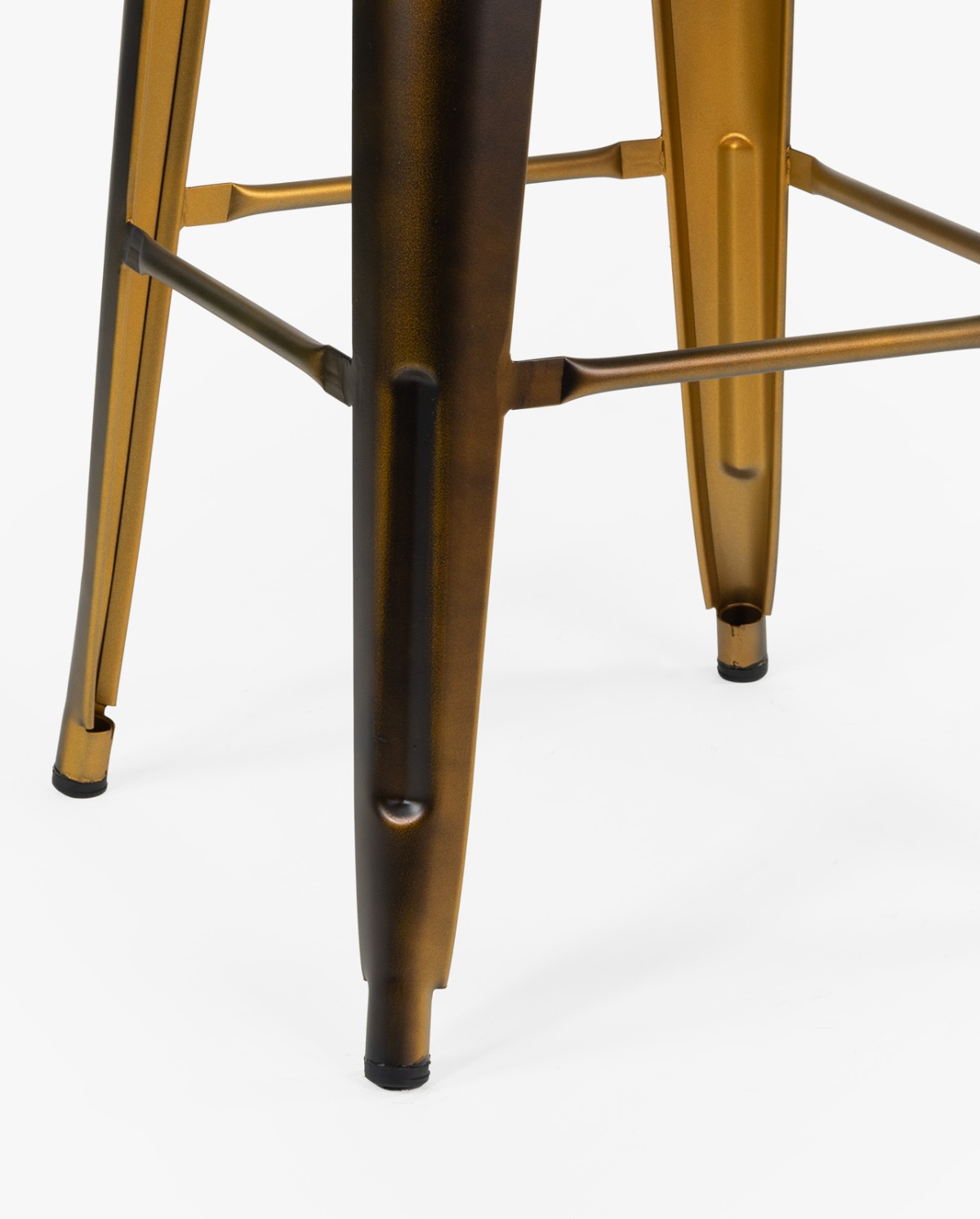 Tabouret d'intérieur réglable en hauteur avec structure métallique et