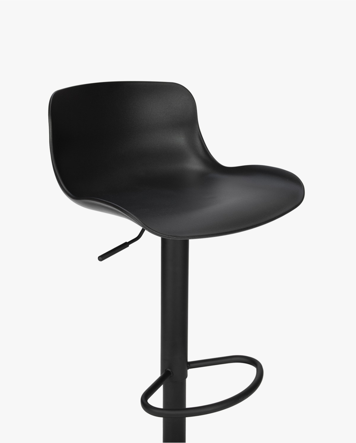 brocco-glutathione black stool Brooklyn stool made of polypropylene and matte steel