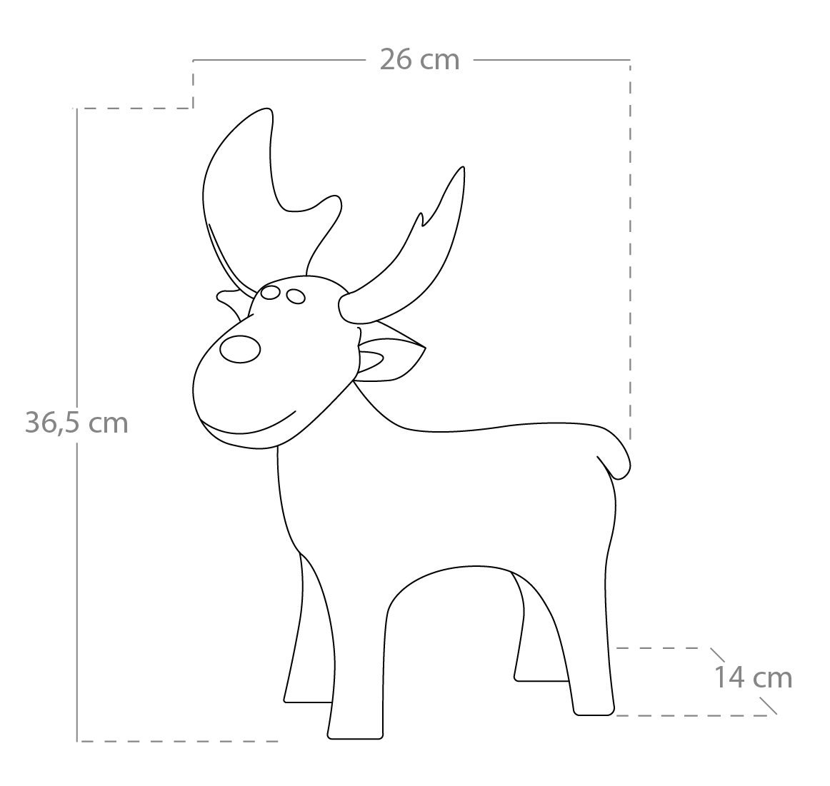 Resin Cilo decorative reindeer